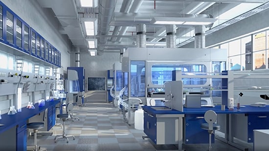 The inside of a Cleanroom facility